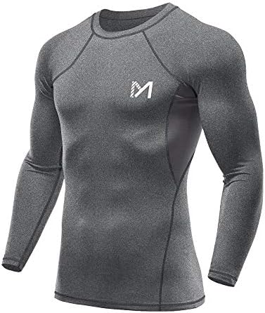 Camisa de treino atlético de compressão masculina do Meetyoo
