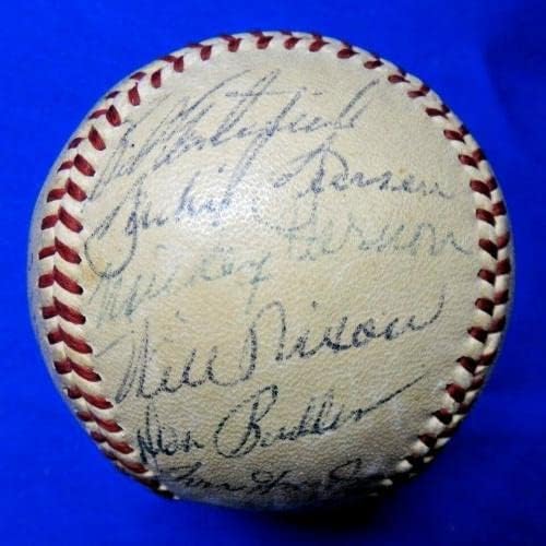 1956 A equipe do Boston Red Sox assinou o beisebol Ted Williams 25 Autografs - Bolalls autografados