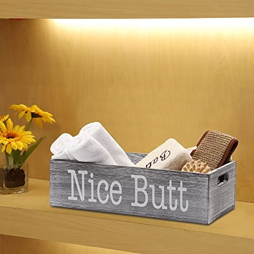 Hosroome Butt Butt Banheiro decoração Caixa de papel higiênico de papel para banheiro Dector Farmhouse