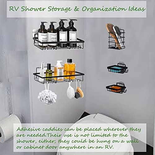 Grande chuveiro preto pendurado organizador de caddy prateleiras para caddy de banho de chuveiro interno