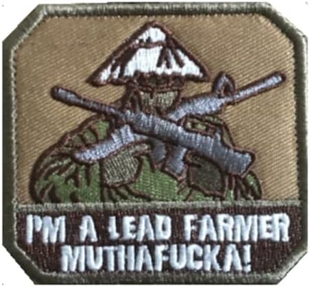 NOVO I'm A Farmer Borderyer Patch Militar