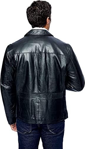 Isaac e David Chicago New Black Black Lampskin Leather Classic Open Bottom Jacket Vintage Brown Motorcycle