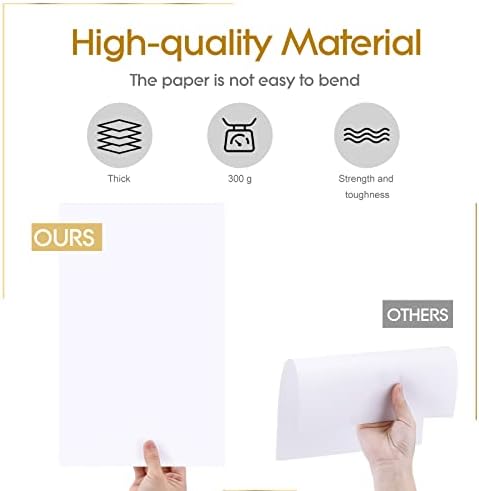 300 folhas papel de cartolina branca 8,5 x 14 polegadas 110 lb de papel de cartolina de cartolina de cartolina