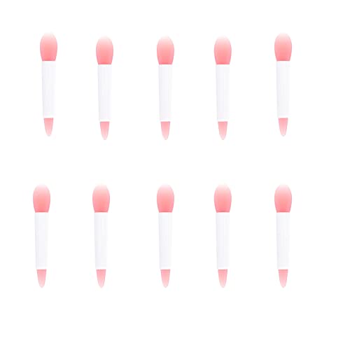 Escovas de lábios de silicone teonei, aplicadores de batom escova varinhas, escovas de composição cosmética, 10pcs