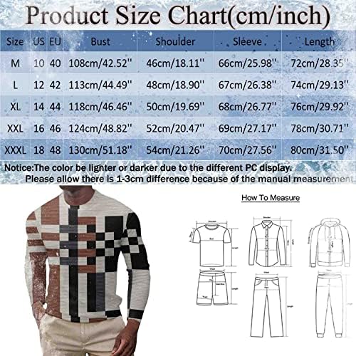 Camisetas machos outono e inverno xadrez de impressão completa camise