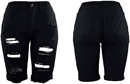 MGBD Womens Summer Ripped Shorts Designer de Denim Bermuda com bolsos calças quentes casuais cortam