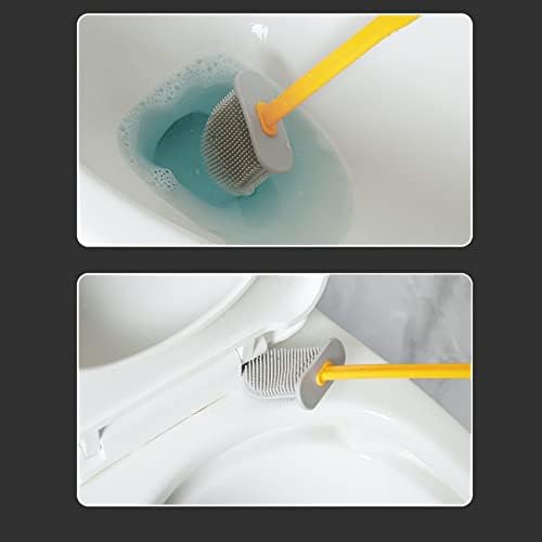Escovas de vaso sanitário knfut e suportes ， escova de vaso sanitário de silicone wc pincel de