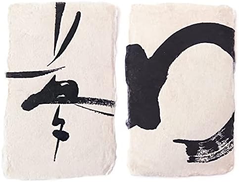 Design Shodo Arlin, Os sentimentos do calígrafo japonês Airin nos cartões yume e wa, caligrafia japonesa, papel