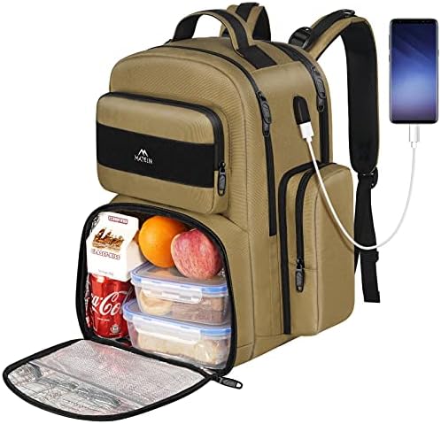 Matein School Backpack para meninos meninas, LOPTOP ANTI -ROUSTO COLLEGE School Bookbag para estudantes com