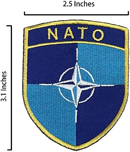 A-One Esquadrão da OTAN Patch bordado + bandeira de bélgica Patch de couros quentes, bandeira da organização