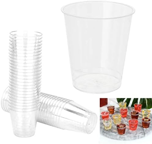 25 copos de tiro transparente copos de plástico duro bar da festa de vinho de vinhos 1,5 onças