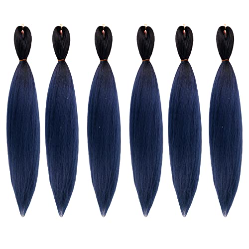 Extensões de cabelo de tranqüilidade pré -esticada 26 polegadas 6 PCs Phoenixfly omber Braiding Braiding Hair
