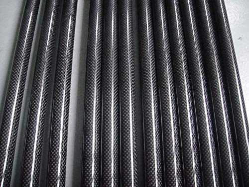Us Whabest 2pcs Tubo de fibra de carbono 3k de alto brilho 9mm od x 8mm ID x 1000 mm de comprimento/tubulação/tubo/eixo