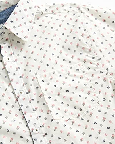 Camisa dos meninos Ben Sherman - Button de manga longa casual camisa de colarinho