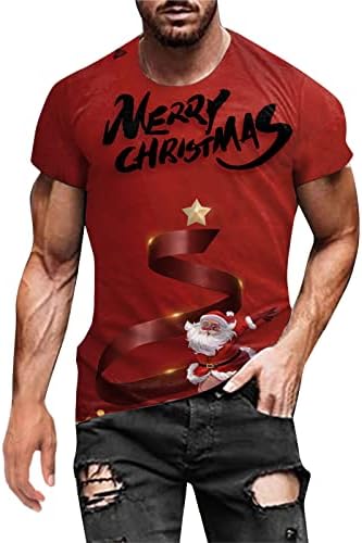XXBR camisetas de Natal para homens, 2022 Masculino de Natal de Natal masculino Menina de manga curta de