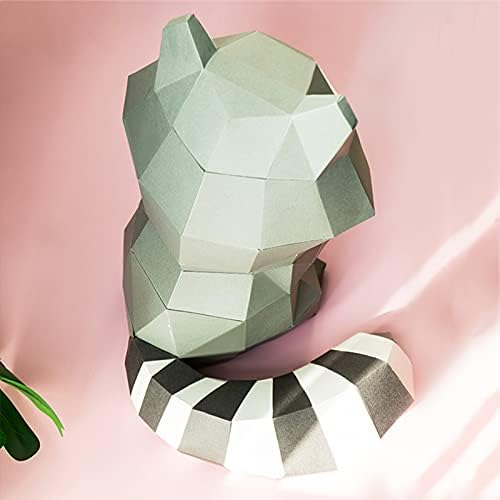 WLL-DP Raccoon 3D Escultura de papel Diy papel de papel de brinquedo Modelo