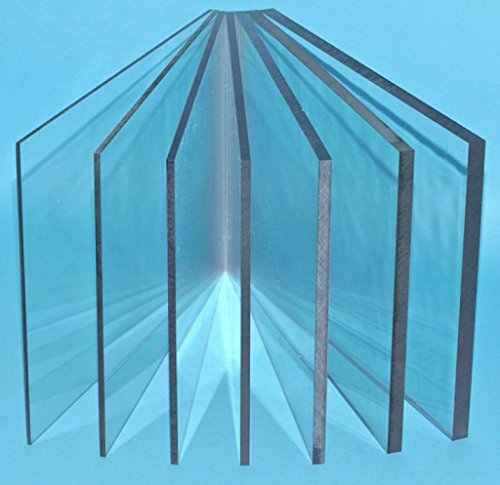 Folha de policarbonato - 12 x 12 - 2,8 mm de espessura - boa alternativa de vidro usado em placas/exibições