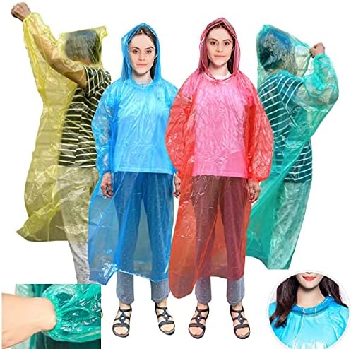 Ponchos de chuva para adultos Poncho descartável para a Disney World 20 Pack Panchos Rain Rain Adult