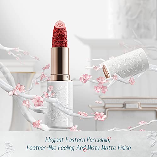 Florasis Blooming Rouge Porcelain Lipstick M212 Persimmon Red