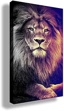 TGRTrue Lion, Lion dominante, ilustração de animais de leão, fotos de corredor, decoração do corredor,