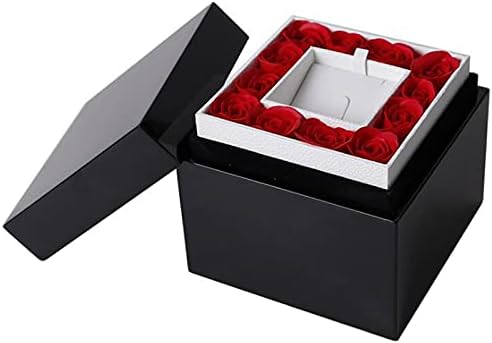 Seewoode ag205 jóias organizador de jóias caixas de jóias caixa de jóias caixa de flores caixa de presente