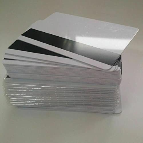 Mookeenona 10 Conjunto 0-40C Mag Strip Jet PVC PVC Blank Id Cards Hico Matte Magnetic