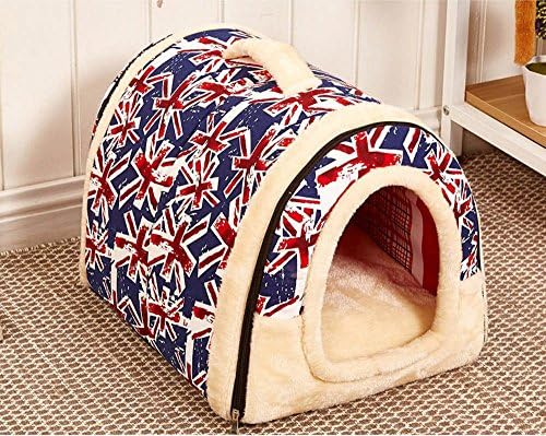 Yuxufeng Multifucional Warm Warm Fleece Removable Dog House Nest com tape