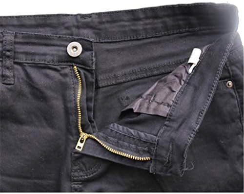 Andongnywell Women Casual High Rise Raw Raw Ripped calça jeans de calça brega de bainha jeans