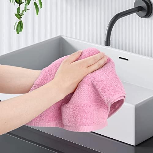 Toalhas de mão Limpa e panos, 6 toalhas de mão 6 panos de lavagem com cores variadas, toalhas
