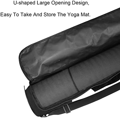Laiyuhua Yoga Mat Bag, bolsa de ginástica de ioga com zíperas duplas para mulheres e homens -