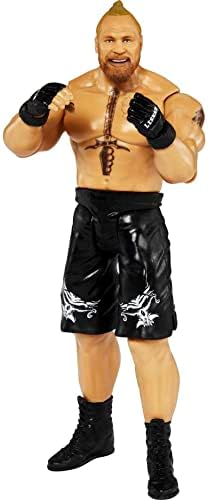 Mattel WWE Brock Lesnar Basic Action Figura, 10 pontos de articulação e detalhes parecidos com