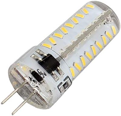 X-Dree AC 220V 5W G4 3014SMD Lâmpada de milho LED 72 Lâmpada de silicone liderada por lâmpada branca quente (AC