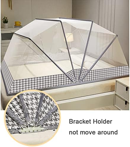 Barraca de rede de mosquito dobrável, malha portátil de tenda de mosquito, sem instalação mosquito net, capa
