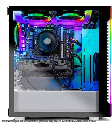 Skytech Shiva Gaming PC PC Desktop-AMD Ryzen 5 5600x 3,7 GHz, RTX 3070 8GB & Scepter Monitor de jogos curvos
