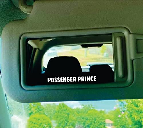 Passageiro Prince Mirror Car Decalque adesivo Vinil Trowview Windshield Lettering Cotting Art
