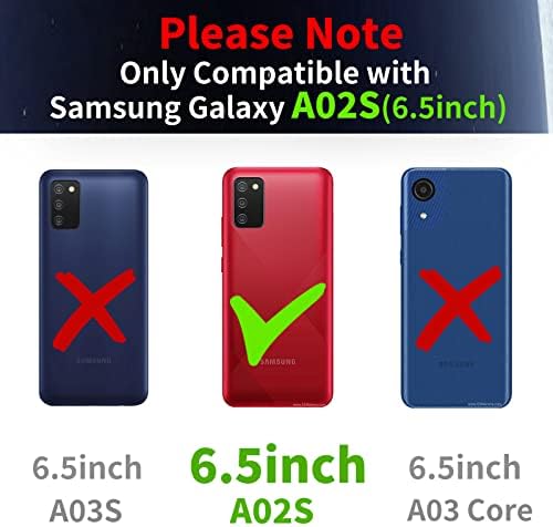 Buleens para o caso Samsung Galaxy A02S com suporte de astronauta, casos de Galáxia A02 do Women Girls, tampa de telefone de padrão de coração externo de 6D de 6D de 6D para Samsung A02S 6,5 polegadas preto preto