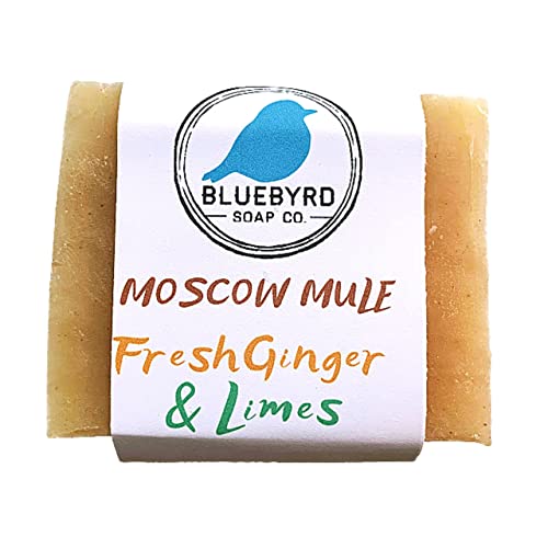 Bluebyrd Soap Co. Fresh Ginger Lime Toda a barra de sabão natural | Ingredientes naturais e orgânicos