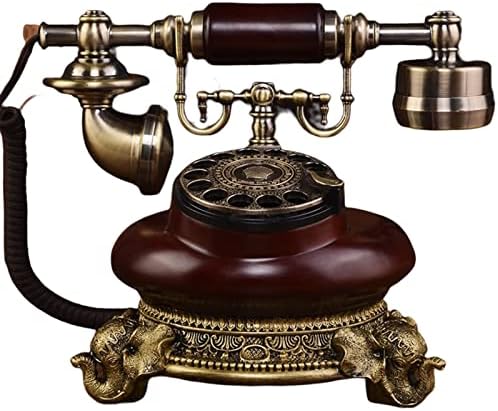 Telefone retrô estilo europeu de mesa clássica telefonia americana Dial Office Dial Rotary Decoração