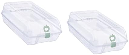 Zerodeko 2pcs caixa mass verde ** cm bins femininos infantil CRISTAL NOVIDADE Organizador de recipientes Casos de