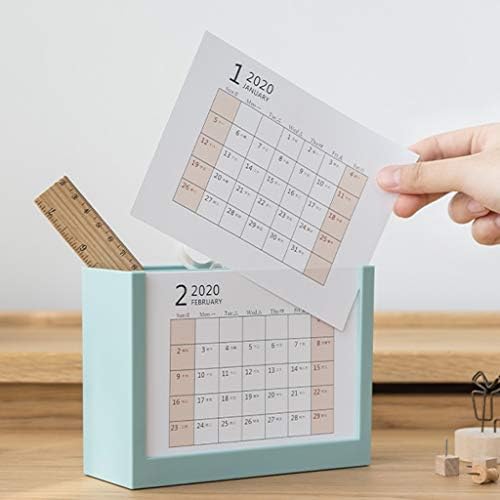 Calendários de parede calendários simples 2020 multifuncional portador de caneta calendário calendário de calendário