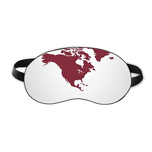 Dreio ao continente da América do Norte Mapa Sleep Eye Shield Soft Night Blindfold Shade Cover
