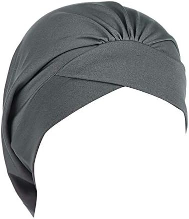Beanie Cap Twist Women Twist Nó plataforma plissada Headwrap para mulheres envolve os chapéus
