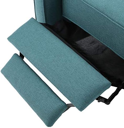 Christopher Knight Home Darvis Fabric Recllinener Club Chair, Teal escuro