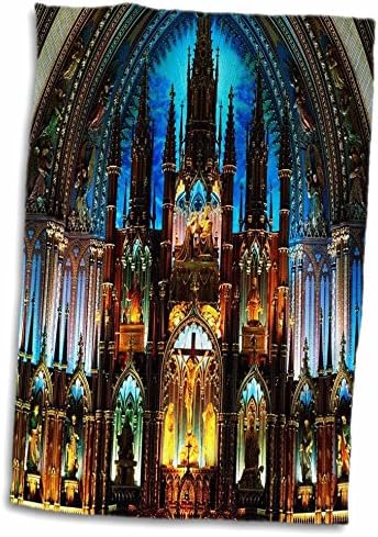Arquitetura Florene 3drose - dentro de Notre Dame em Montreal - toalhas