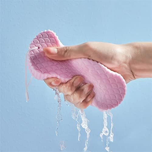 Escova de chuveiro mabek para esfoliante corporal esfoliante de esponja macia lavadora de lavar