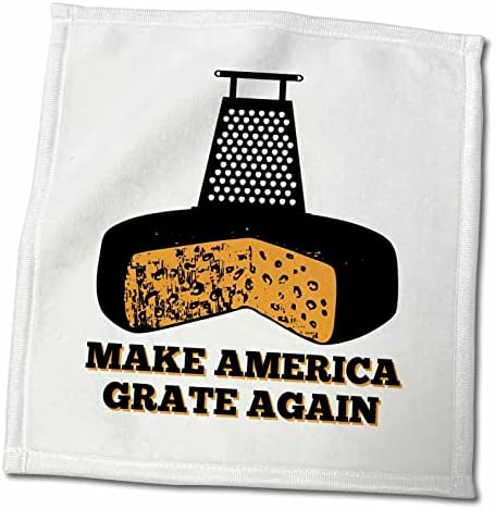3drose engraçado ralador de queijo e queijo com texto - Make America Grate novamente - toalhas