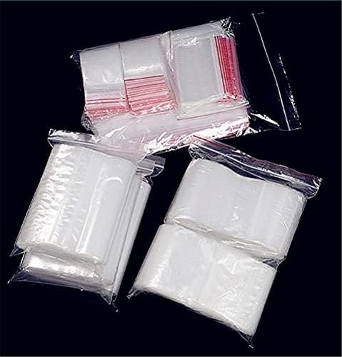 Yusland 300 sacos 4x5 1mil Sackgies Clear Reclosable Zip Plastic Food Food Zipper