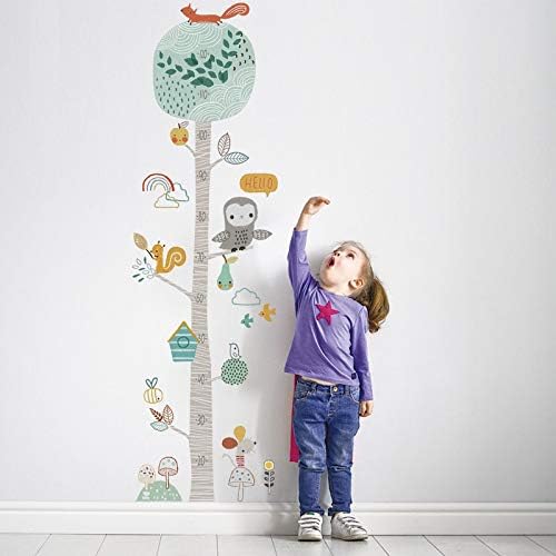 Altura da banda da parede decoração régua removível entregando para crianças babychart gráfico de crescimento