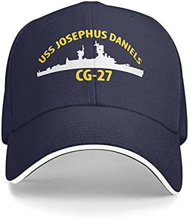Henjoke USS Josephus Daniels CG-27 Navy Baseball Cap ajustável Capéu de pai