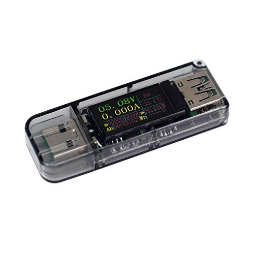 Alta precisão Voltímetro USB e detector de amperímetro Telefone móvel de carregamento USB Exibir capacidade